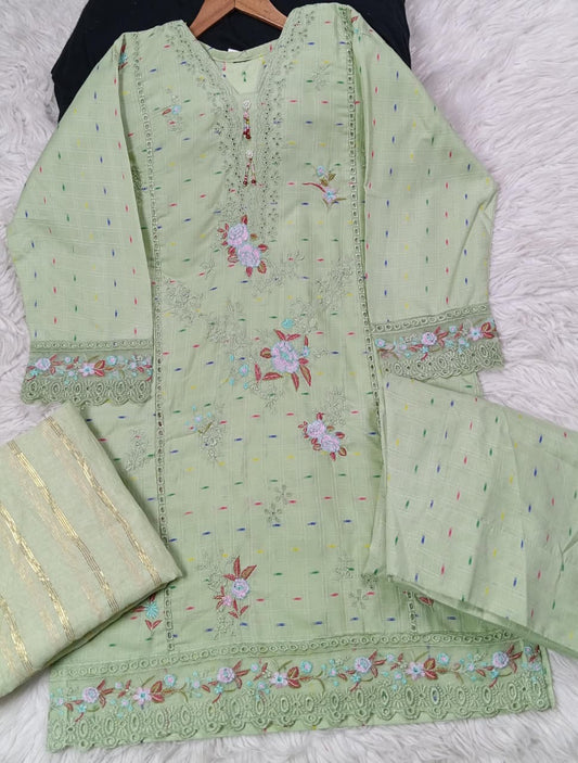 3 PIECE - EMBROIDERED LAWN SUIT