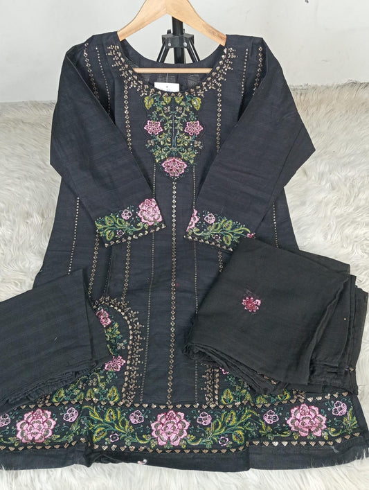 3 PIECE - EMBROIDERED LAWN SUIT