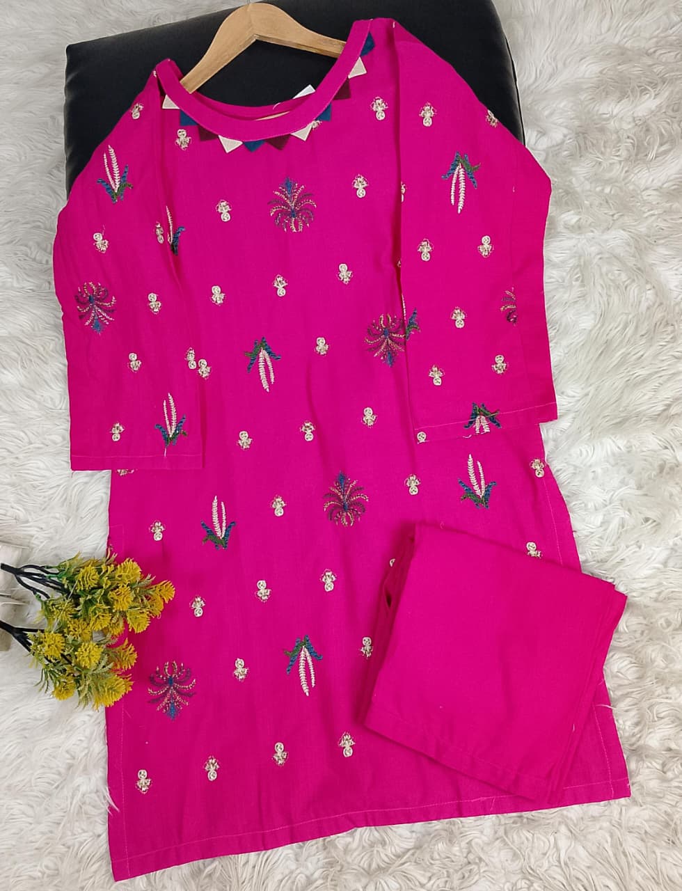 2 PIECE - EMBROIDERED KHADDAR SUIT