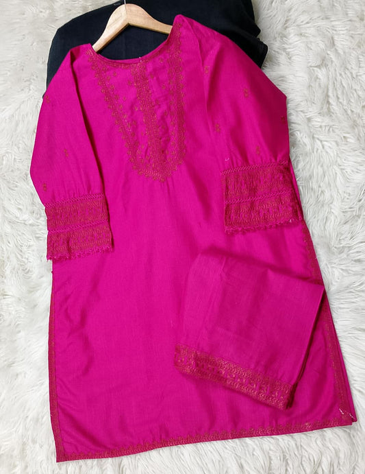 2 PIECE - EMBROIDERED KHADDAR SUIT