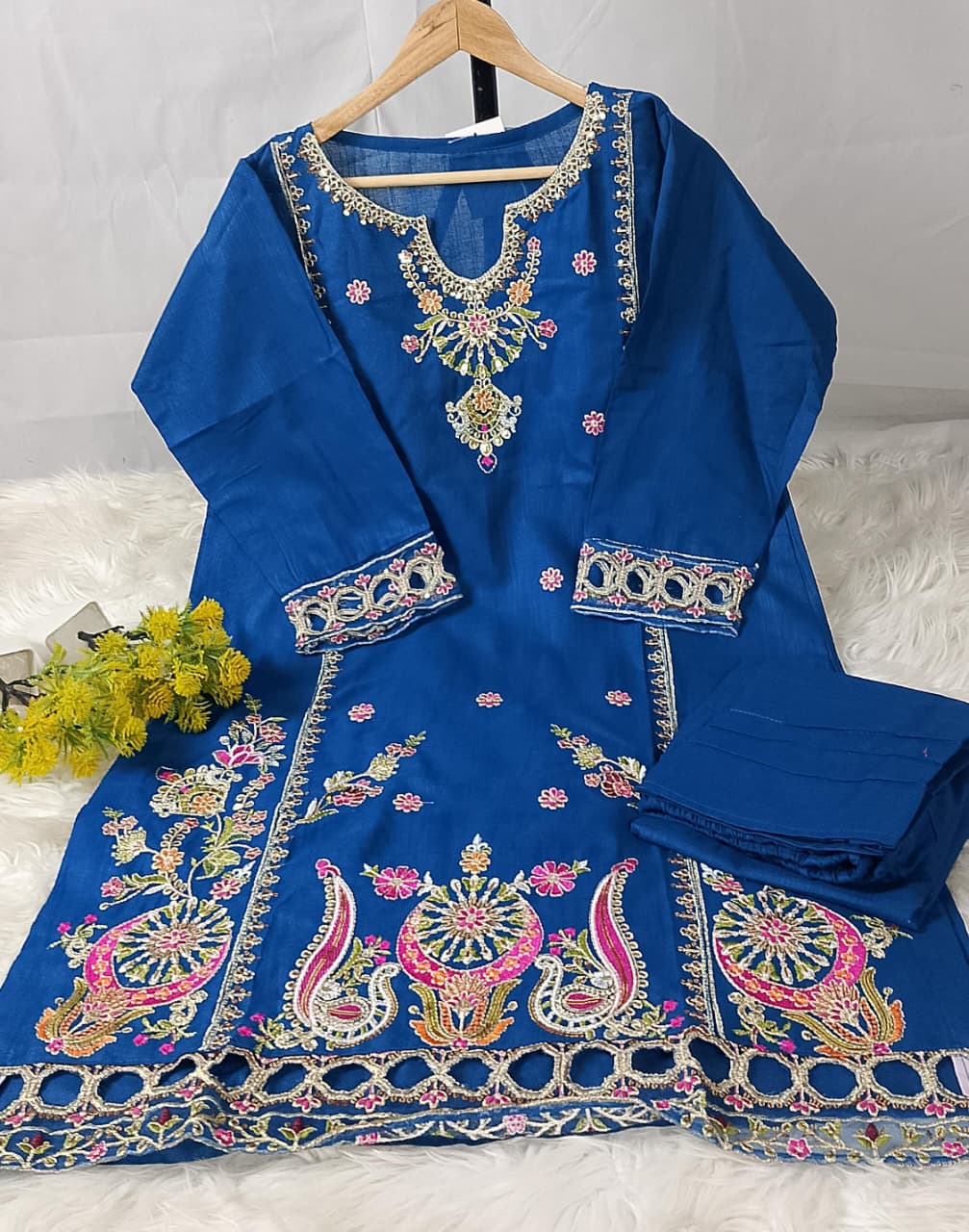 2 PIECE - EMBROIDERED KHADDAR SUIT