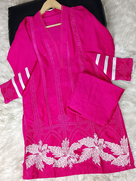 2 PIECE - EMBROIDERED KHADDAR SUIT