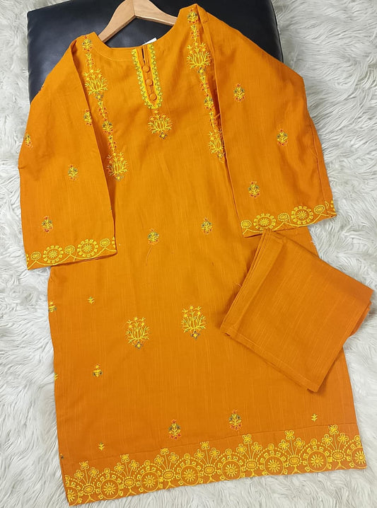2 PIECE - EMBROIDERED KHADDAR SUIT