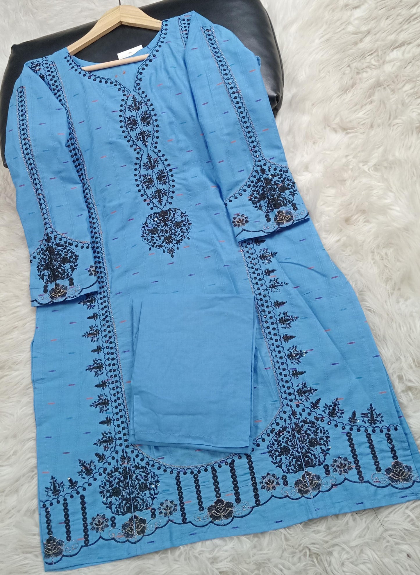 2 PIECE - EMBROIDERED LAWN SUIT