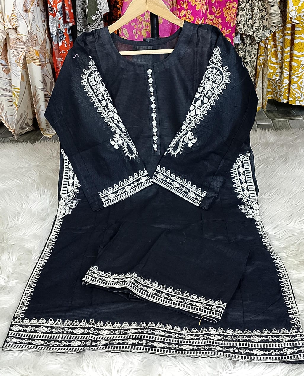 2 PIECE - EMBROIDERED KHADDAR SUIT