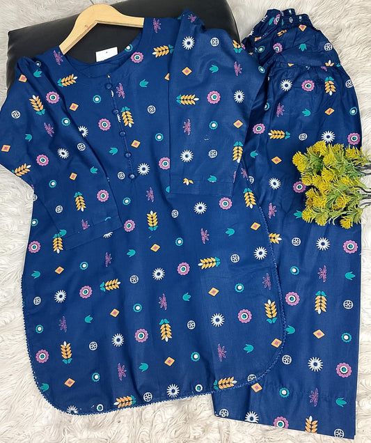 2 PIECE - EMBROIDERED LAWN SUIT