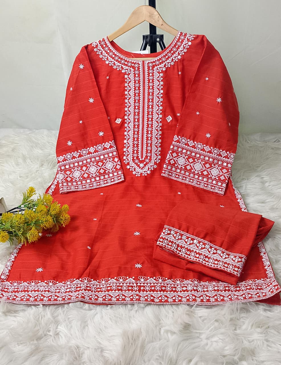 2 PIECE - EMBROIDERED LAWN SUIT