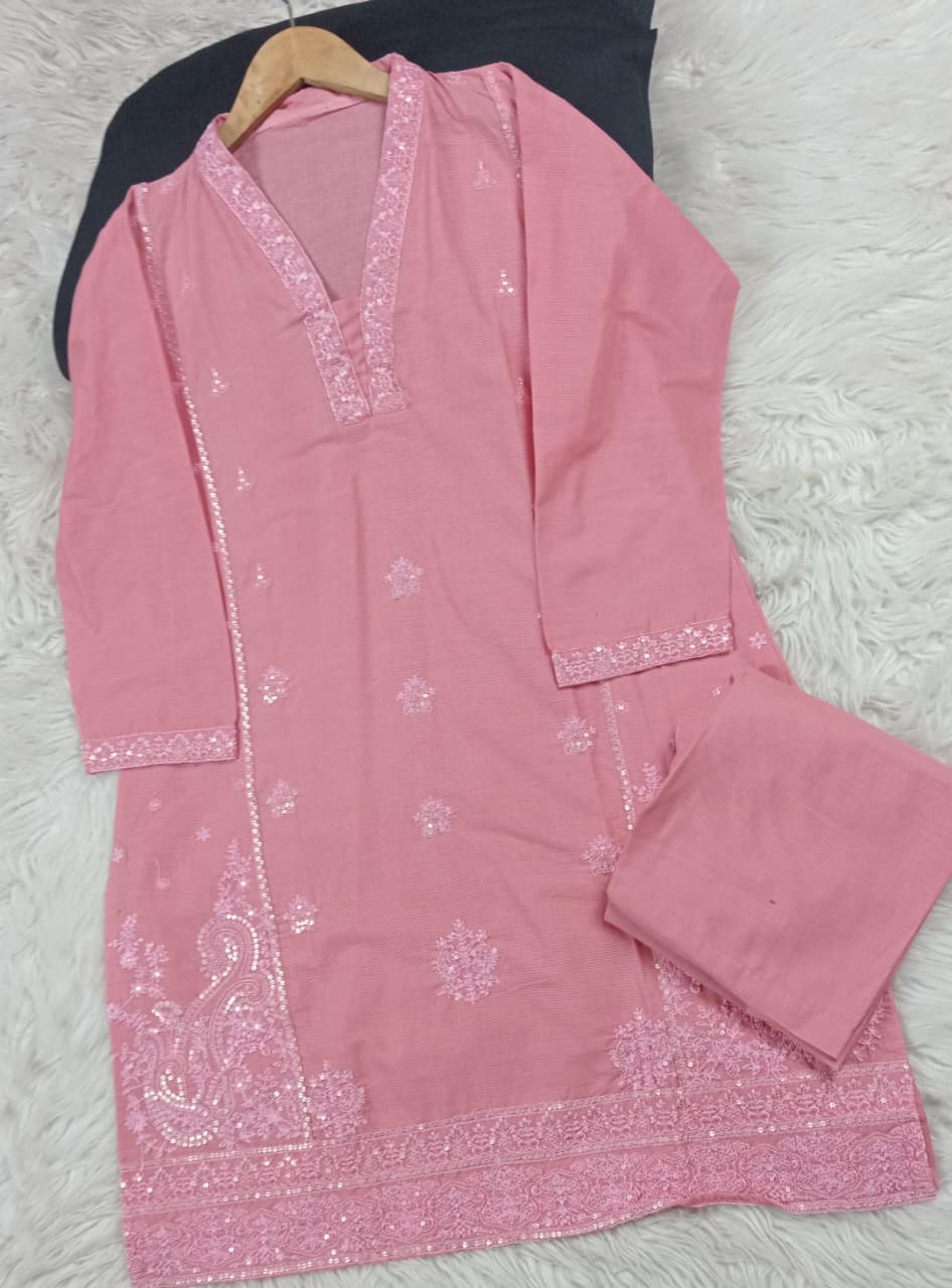 2 PIECE - EMBROIDERED LAWN SUIT