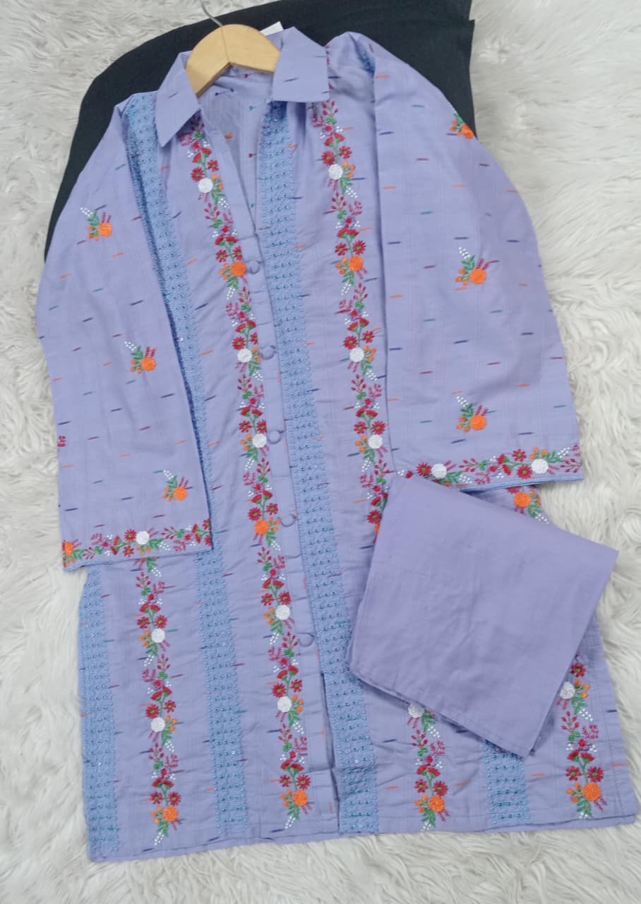 2 PIECE - EMBROIDERED LAWN SUIT