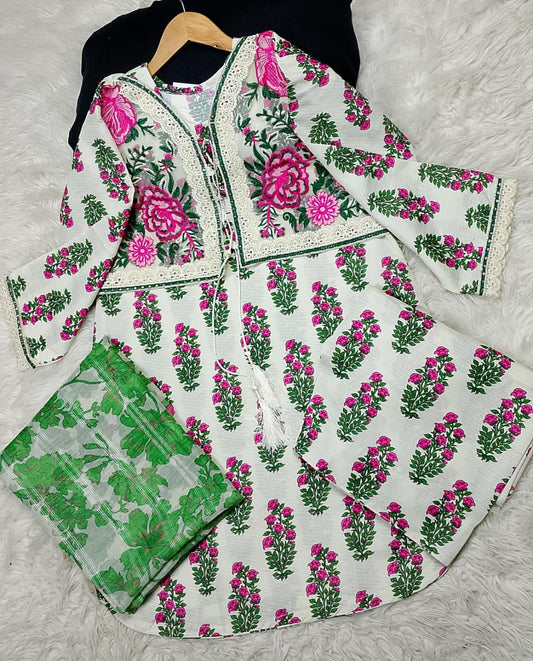 3 PIECE - EMBROIDERED LAWN SUIT