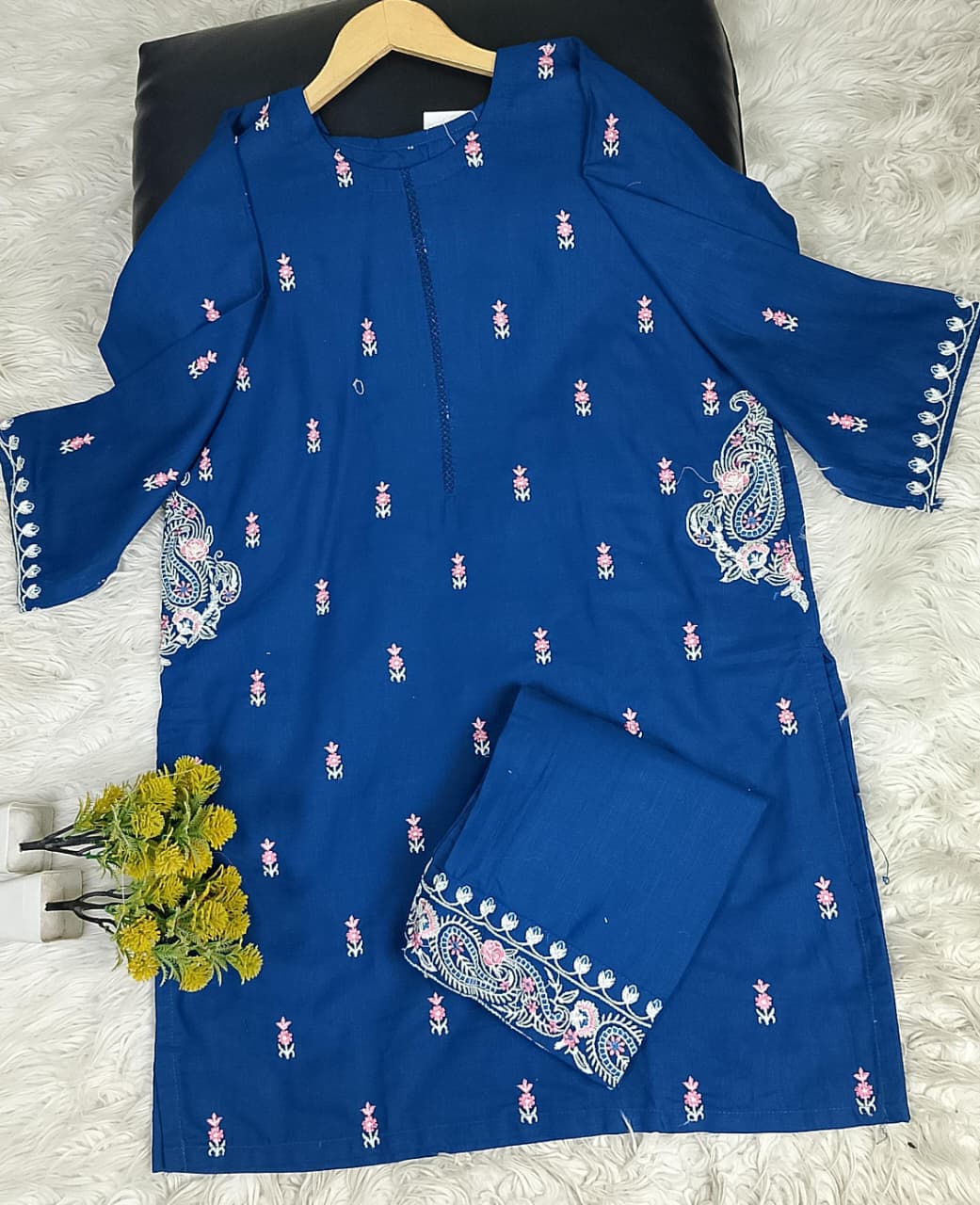 2 PIECE - EMBROIDERED KHADDAR SUIT