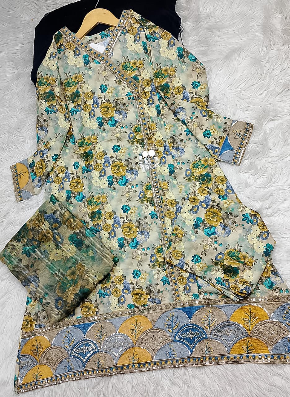 3 PIECE - EMBROIDERED LAWN SUIT