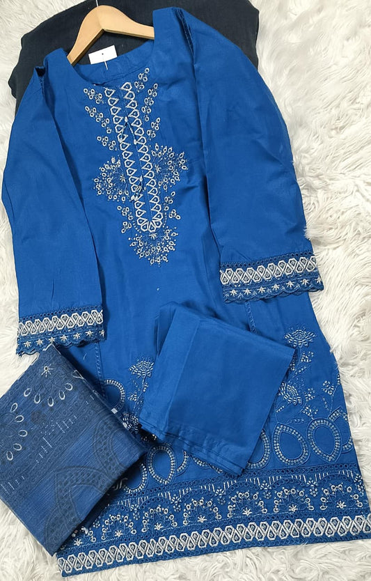 3 PIECE - EMBROIDERED LAWN SUIT