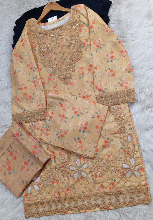 3 PIECE - EMBROIDERED LAWN SUIT