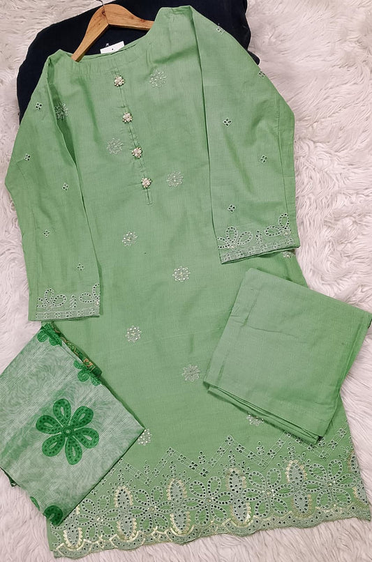 3 PIECE - EMBROIDERED LAWN SUIT