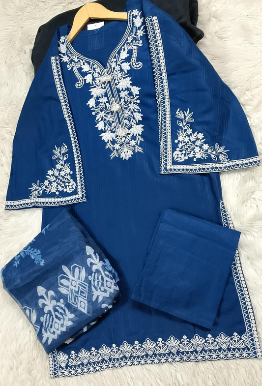 3 PIECE - EMBROIDERED LAWN SUIT