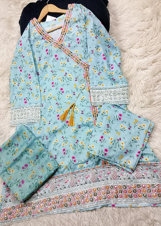 3 PIECE - EMBROIDERED LAWN SUIT