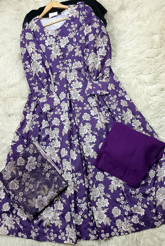3 PIECE - EMBROIDERED LAWN SUIT
