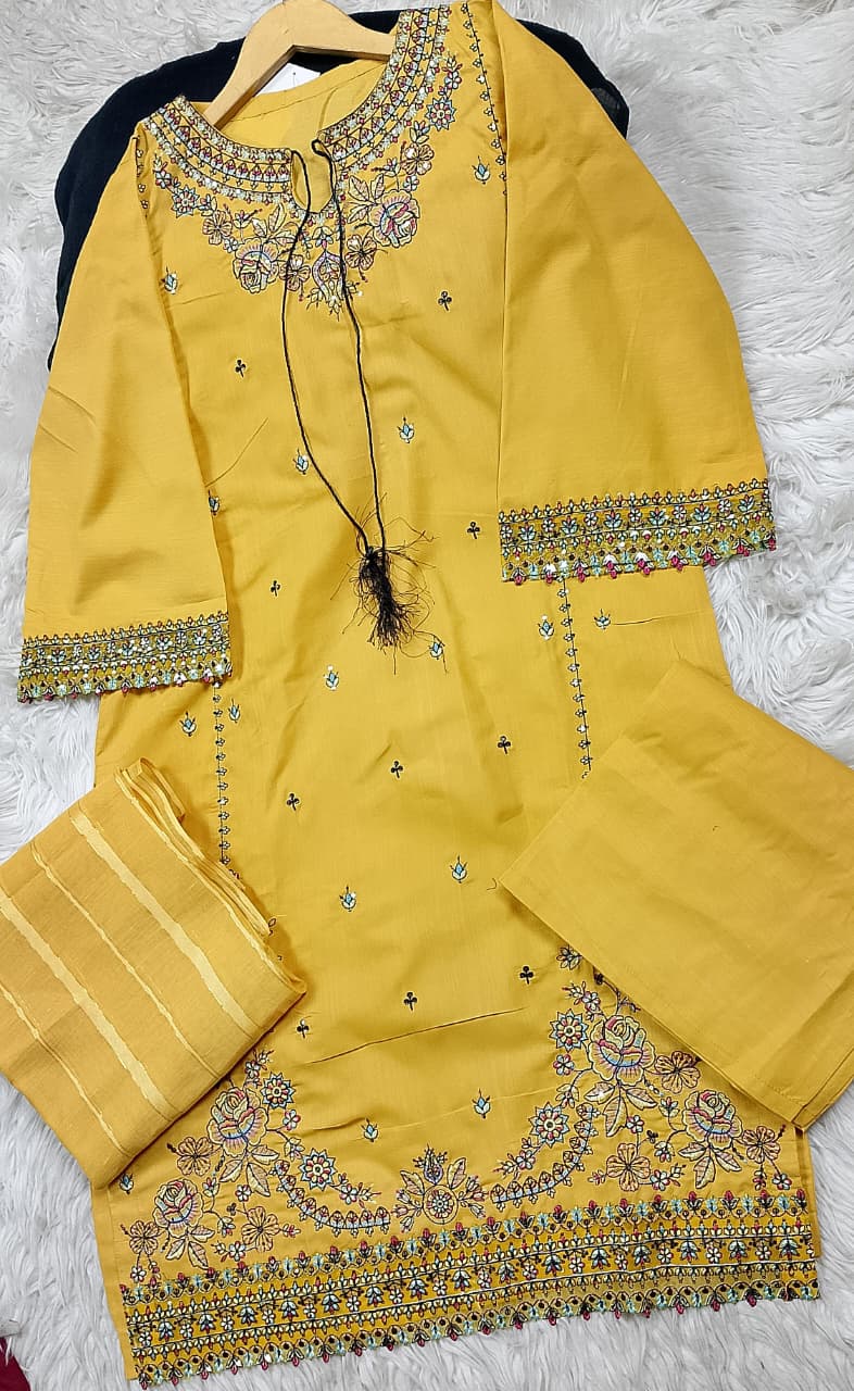 3 PIECE - EMBROIDERED LAWN SUIT