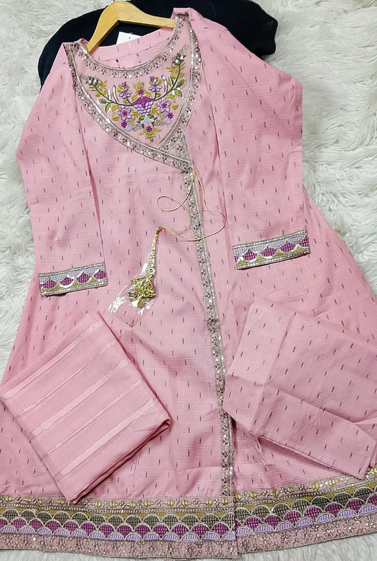 3 PIECE - EMBROIDERED LAWN SUIT