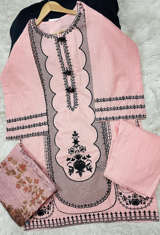 3 PIECE - EMBROIDERED LAWN SUIT