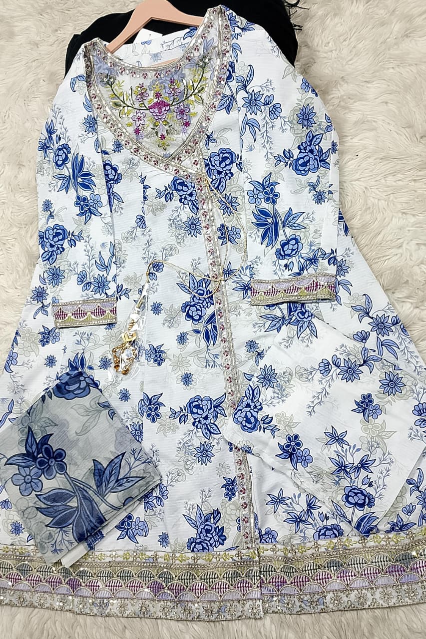 3 PIECE - EMBROIDERED LAWN SUIT