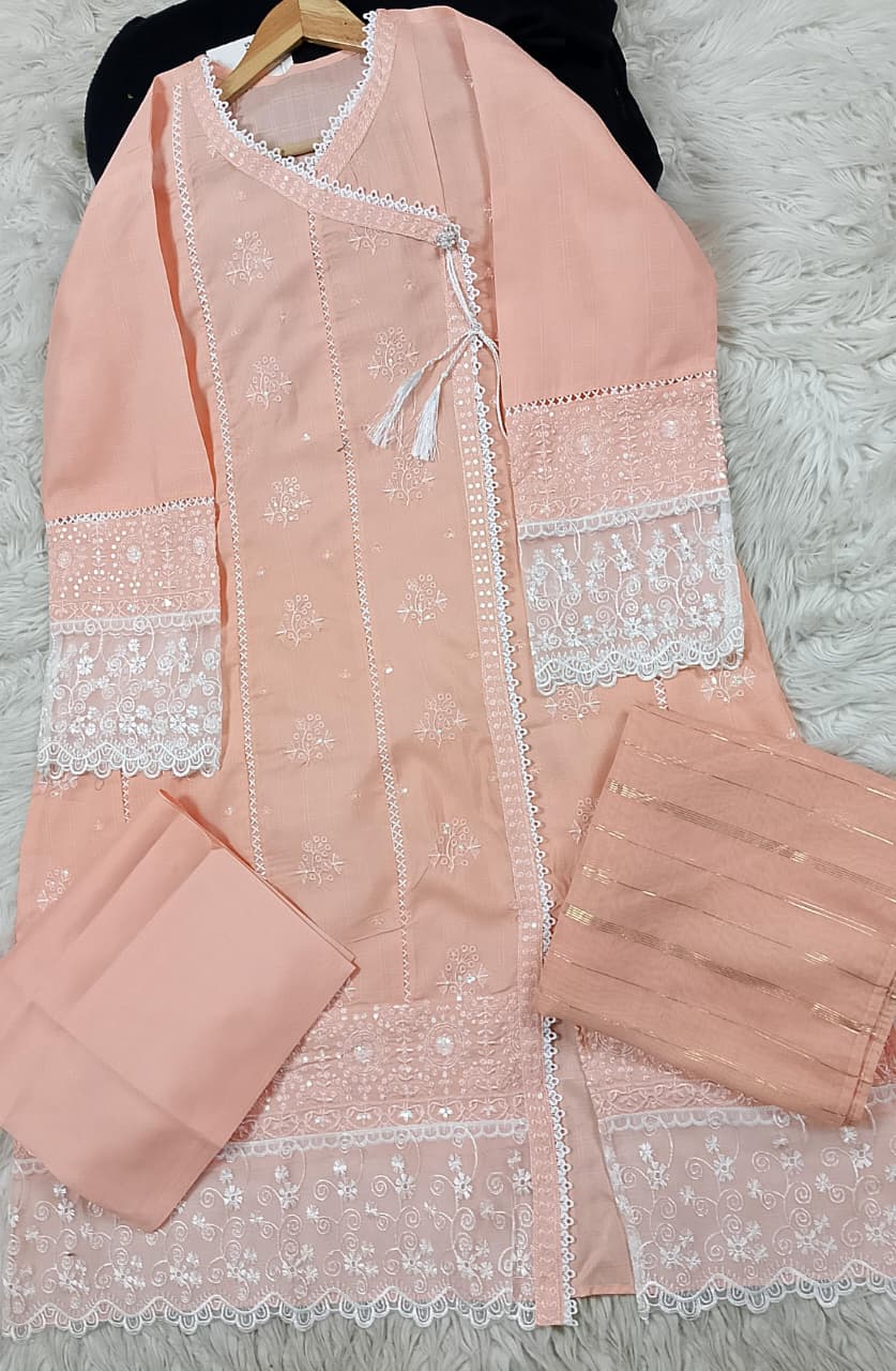 3 PIECE - EMBROIDERED LAWN SUIT
