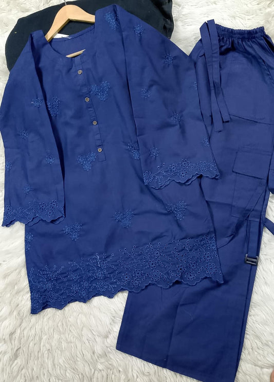 2 PIECE - EMBROIDERED LAWN SUIT