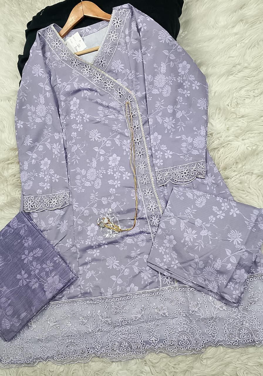 3 PIECE - EMBROIDERED LAWN SUIT