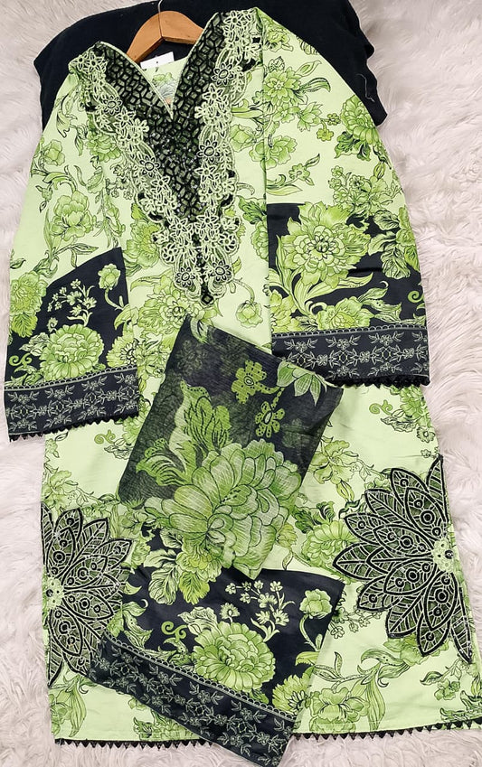 3 PIECE - EMBROIDERED LAWN SUIT