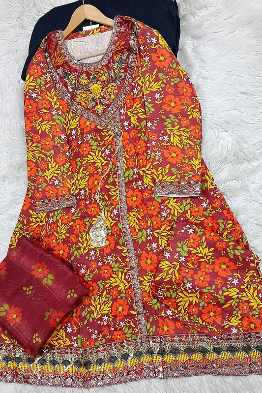3 PIECE - EMBROIDERED LAWN SUIT