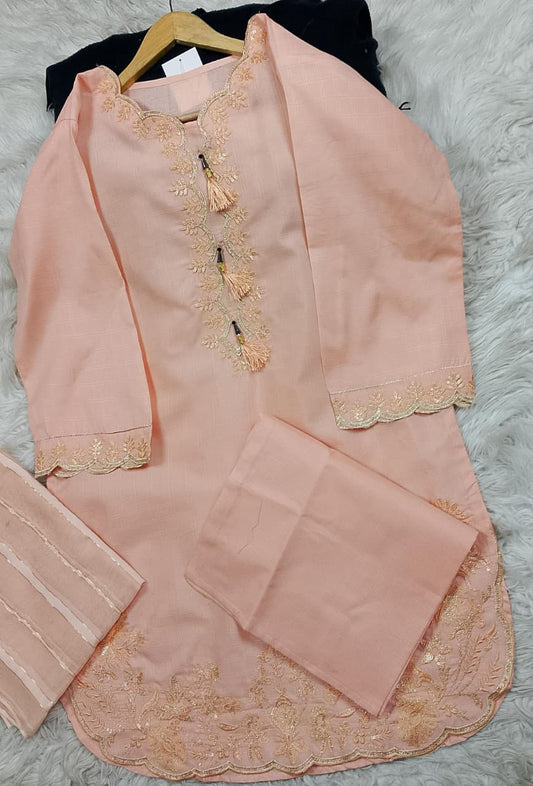 3 PIECE - EMBROIDERED LAWN SUIT
