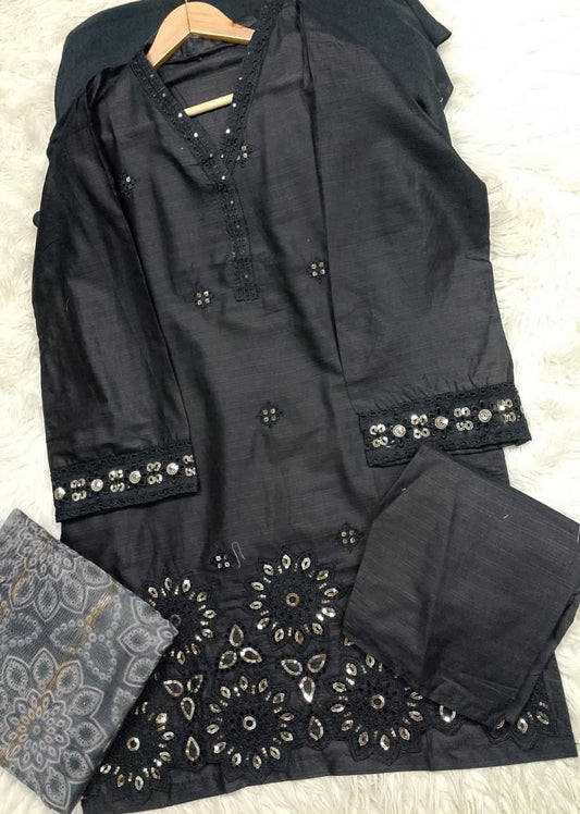 3 PIECE - EMBROIDERED LAWN SUIT