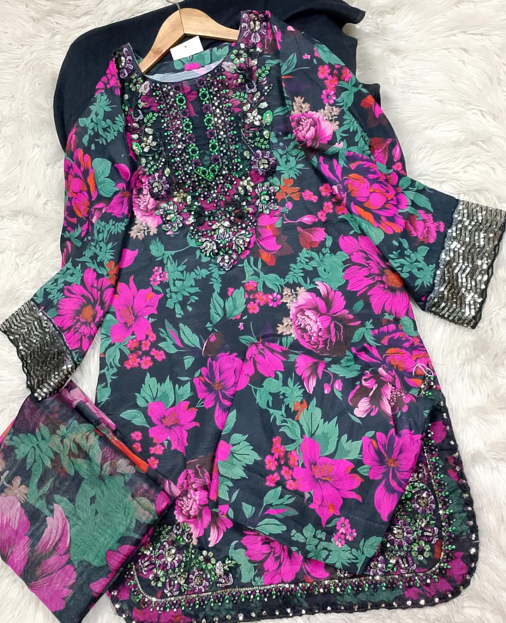 3 PIECE - EMBROIDERED LAWN SUIT
