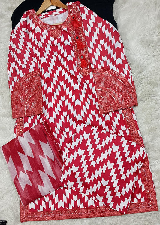 3 PIECE - EMBROIDERED LAWN SUIT