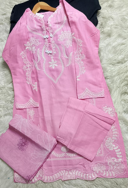 3 PIECE - EMBROIDERED LAWN SUIT