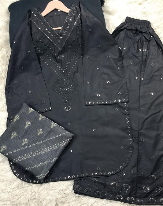 3 PIECE - EMBROIDERED LAWN SUIT