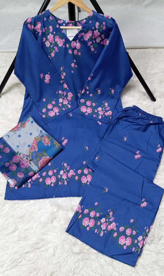 3 PIECE - EMBROIDERED LAWN SUIT