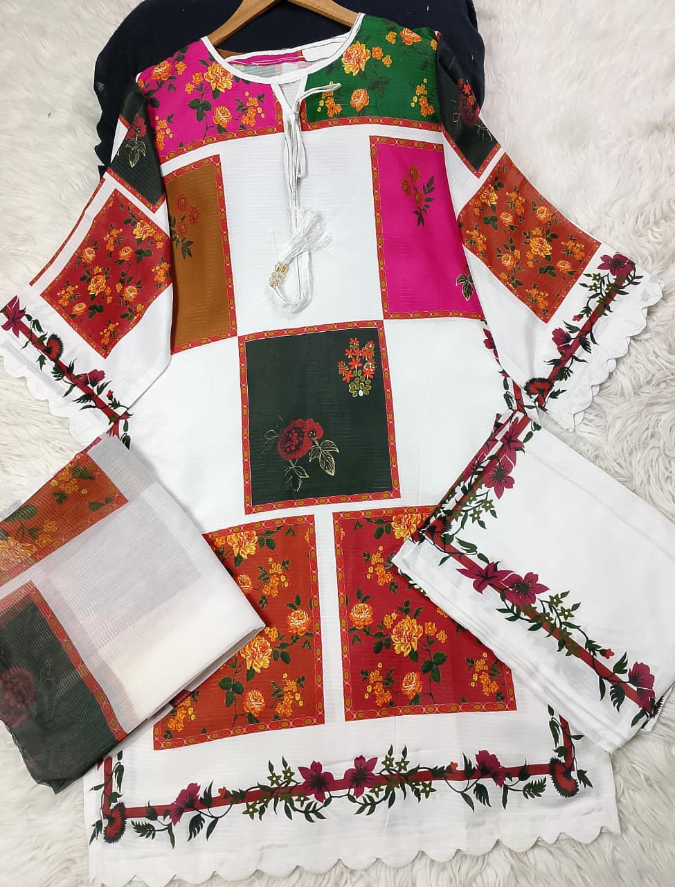 3 PIECE - EMBROIDERED LAWN SUIT