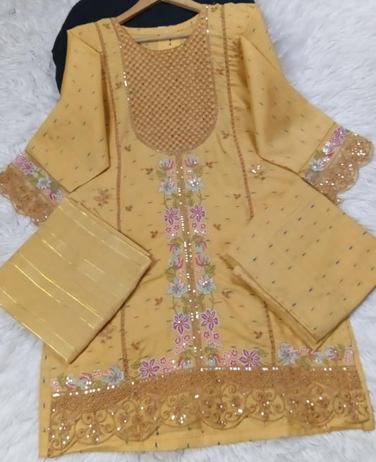 3 PIECE - EMBROIDERED LAWN SUIT