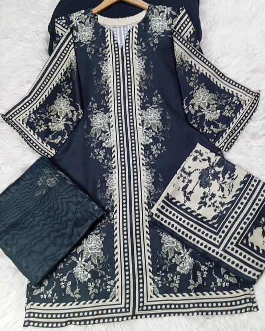 3 PIECE - EMBROIDERED LAWN SUIT