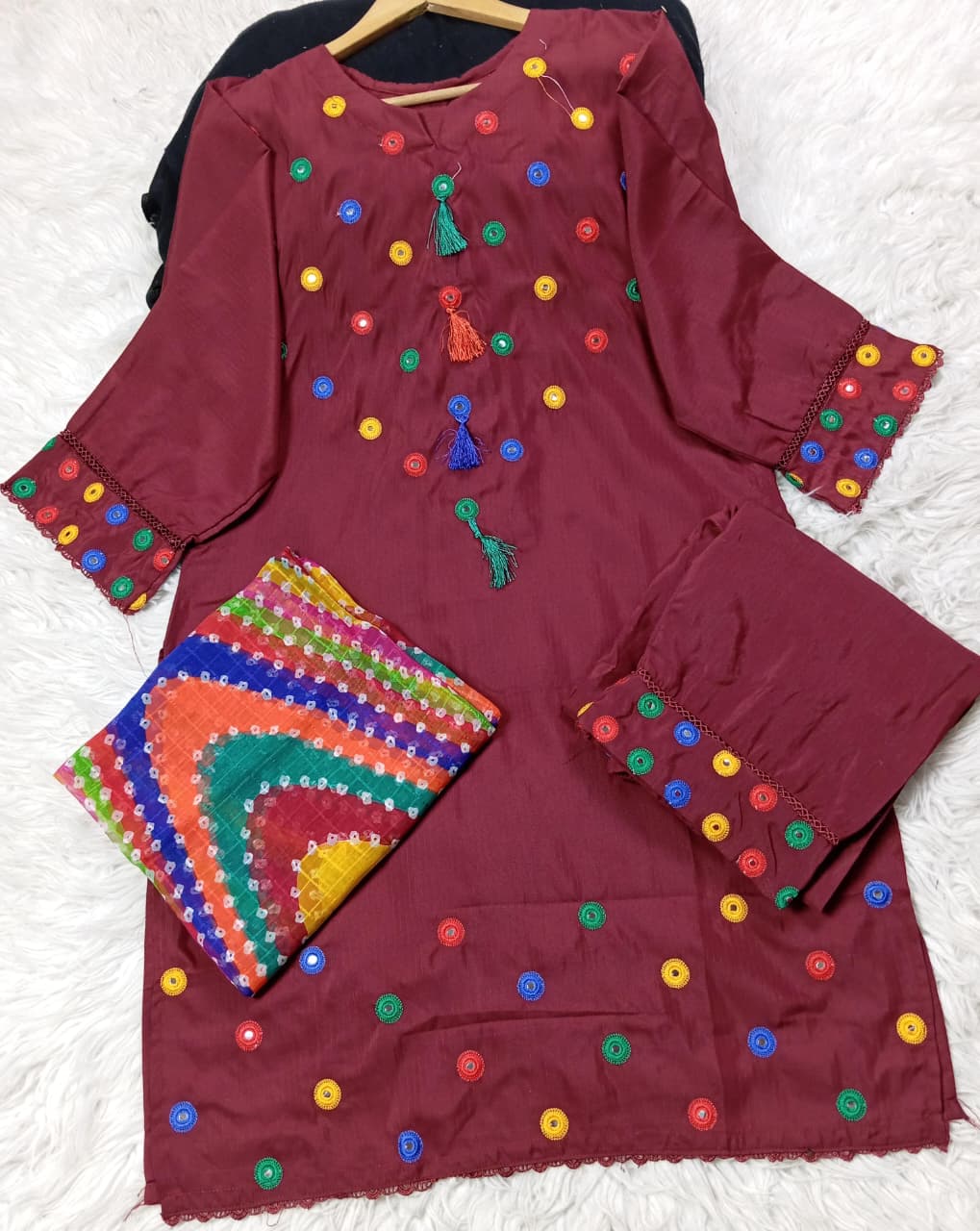 3 PIECE - EMBROIDERED LAWN SUIT