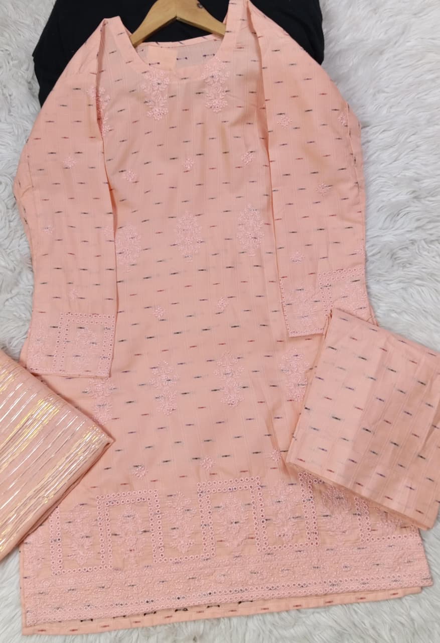 3 PIECE - EMBROIDERED LAWN SUIT