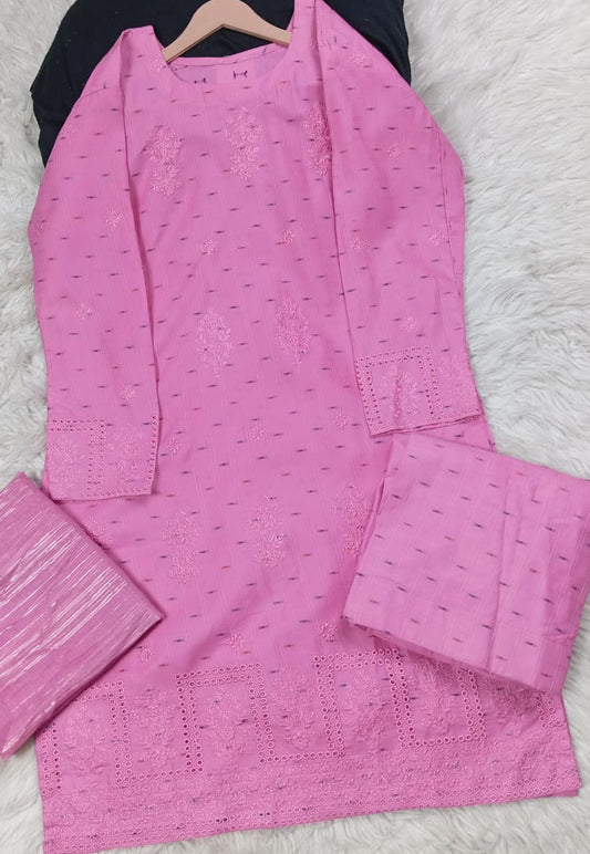 3 PIECE - EMBROIDERED LAWN SUIT