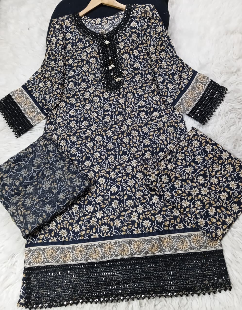 3 PIECE - EMBROIDERED LAWN SUIT