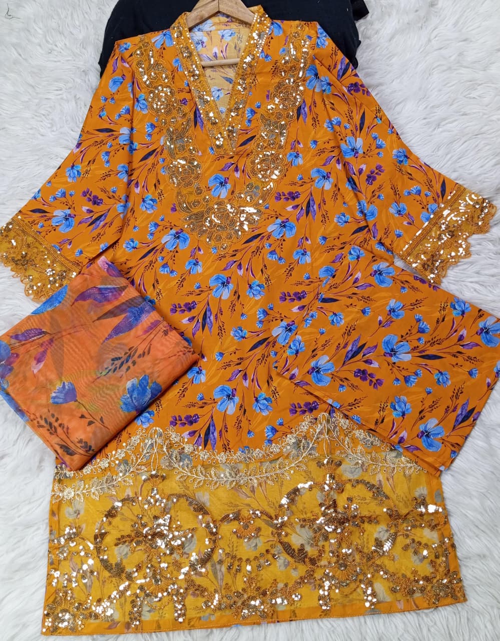 3 PIECE - EMBROIDERED LAWN SUIT