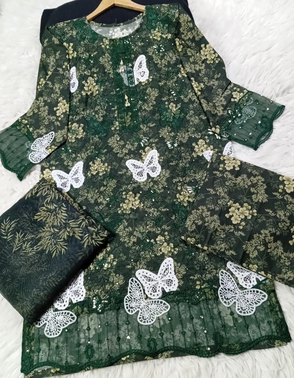 3 PIECE - EMBROIDERED LAWN SUIT