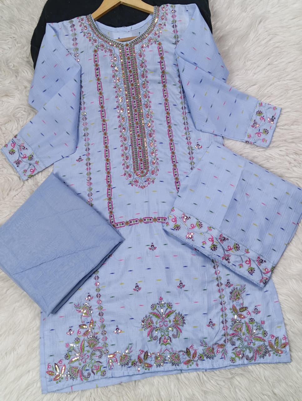 3 PIECE - EMBROIDERED LAWN SUIT