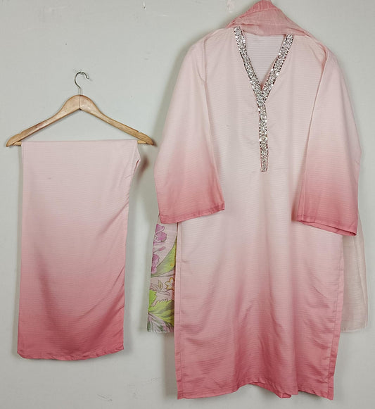 3 PIECE - EMBROIDERED VISCOSE SUIT