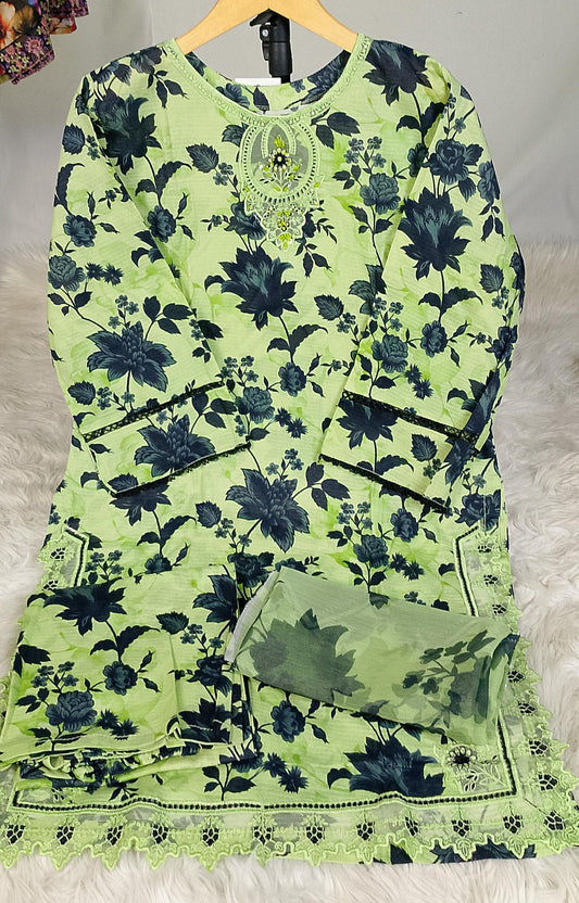 3 PIECE - EMBROIDERED / PRINTED LAWN SUIT